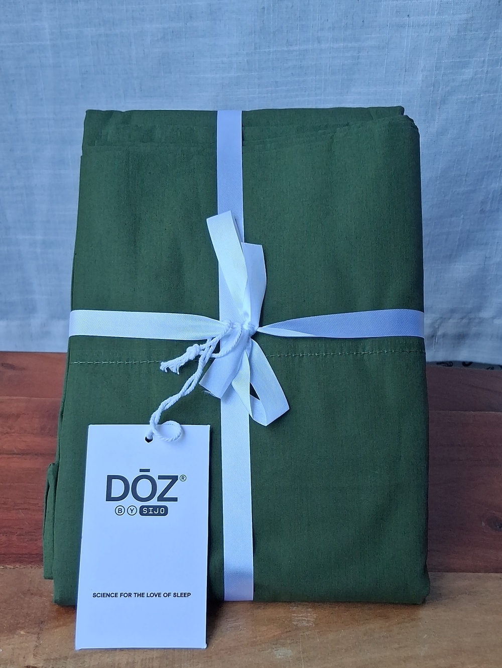 DOZ By Sijo Green Forest Pillowcase 100% Organic Cotton Percale Standard Queen